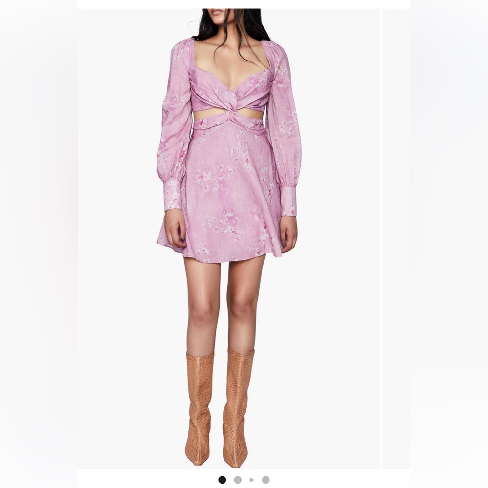 Florita Cutout Long Sleeve Minidress